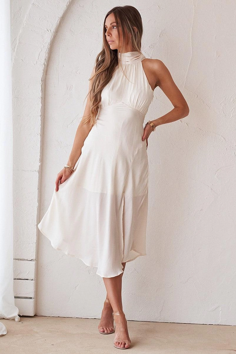 Minimal Mood Cassini Dress - Cream