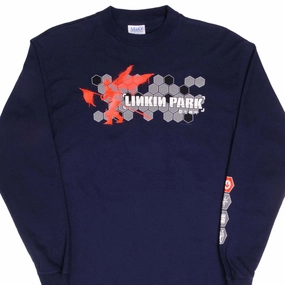 Soft Touch Texture VINTAGE LINKIN PARK LONG SLEEVE TEE SHIRT 2002 SIZE MEDIUM