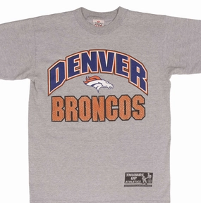 VINTAGE NFL DENVER BRONCOS 1990S TEE SHIRT SIZE MEDIUM MADE IN USA skinny but not tight
