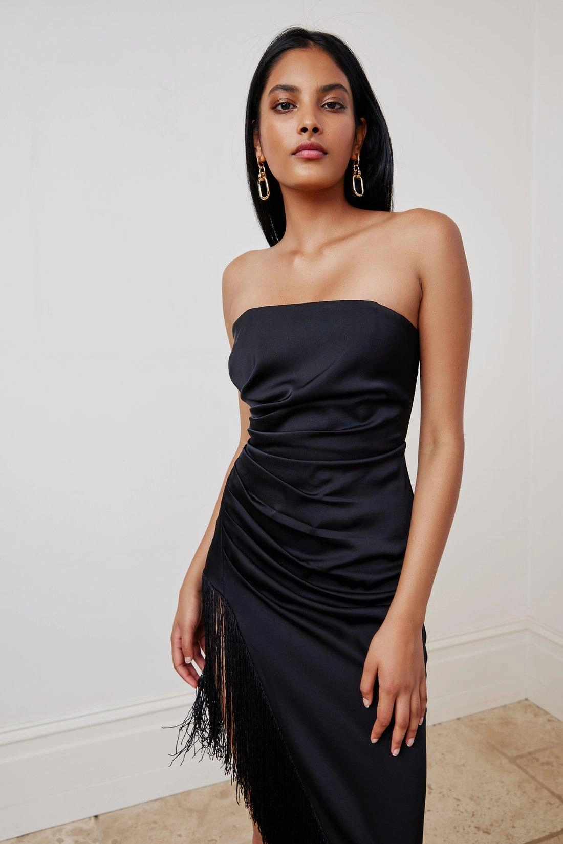 Cassia Dress - Black Subtle Detail