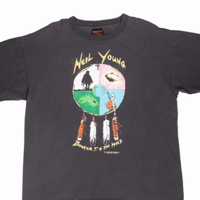 Stylish Day Wear Casual Performance VINTAGE NEIL YOUNG WORLD TOUR 1993 TEE SHIRT XL MADE IN USA