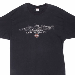 Camping practicality Sport Flex Fit VINTAGE HARLEY DAVIDSON FORT WAYNE INDIANA 2006 TEE SHIRT XL