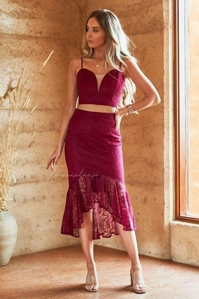 Effortless Comfort Autumn Mood Caryn Set - Red (Final Sale)