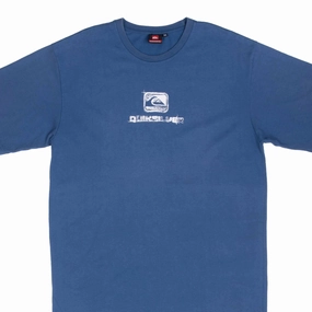 Lightweight Fashion VINTAGE QUICKSILVER BLUE SURF TEE SHIRT 2000S LARGE