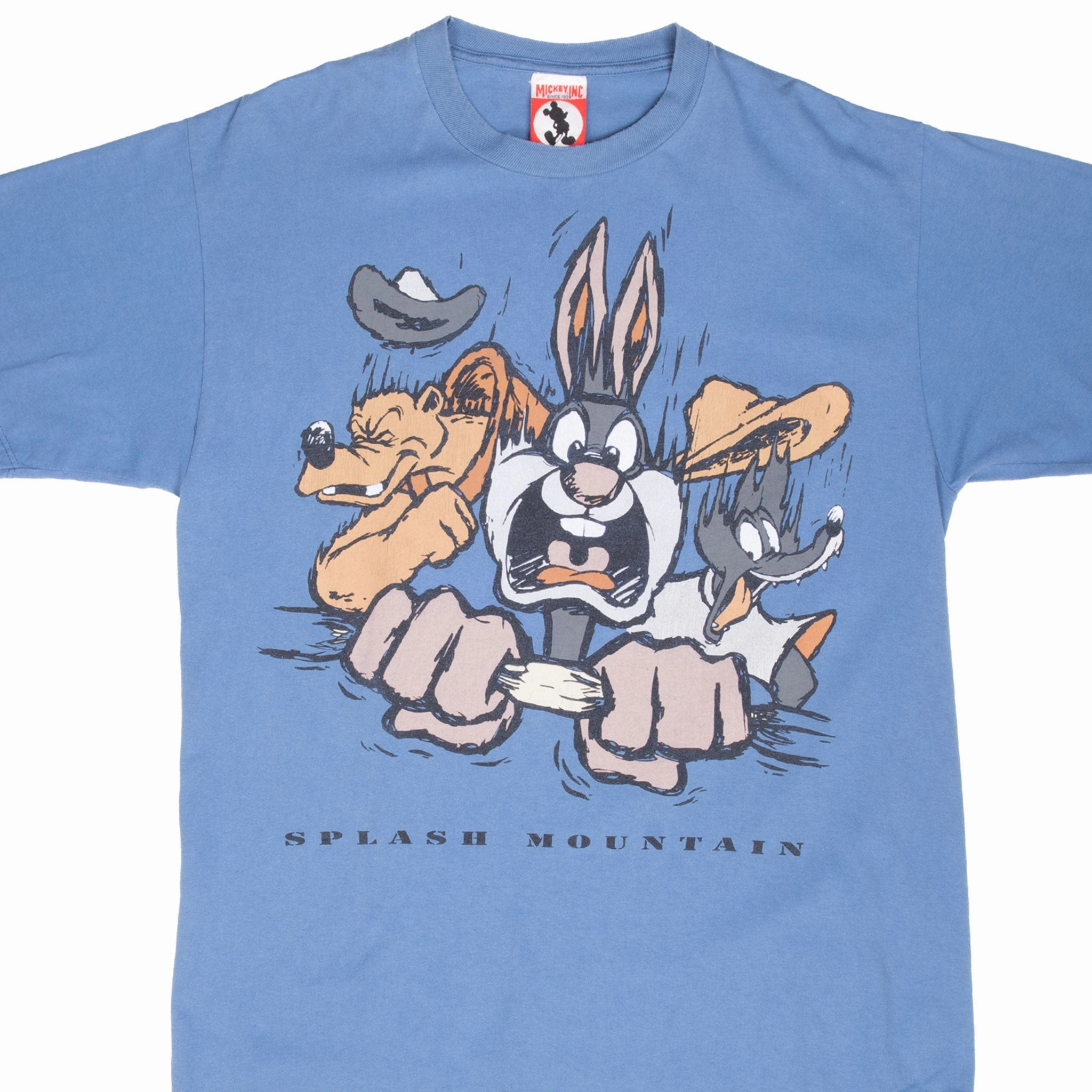 VINTAGE DISNEY SPLASH MOUNTAIN 1990S TEE SHIRT XL MADE IN USA Geometric Pattern Adult sophistication