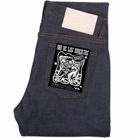 Natural Style Weird Guy - Dia De Los Muertos Selvedge - Indigo