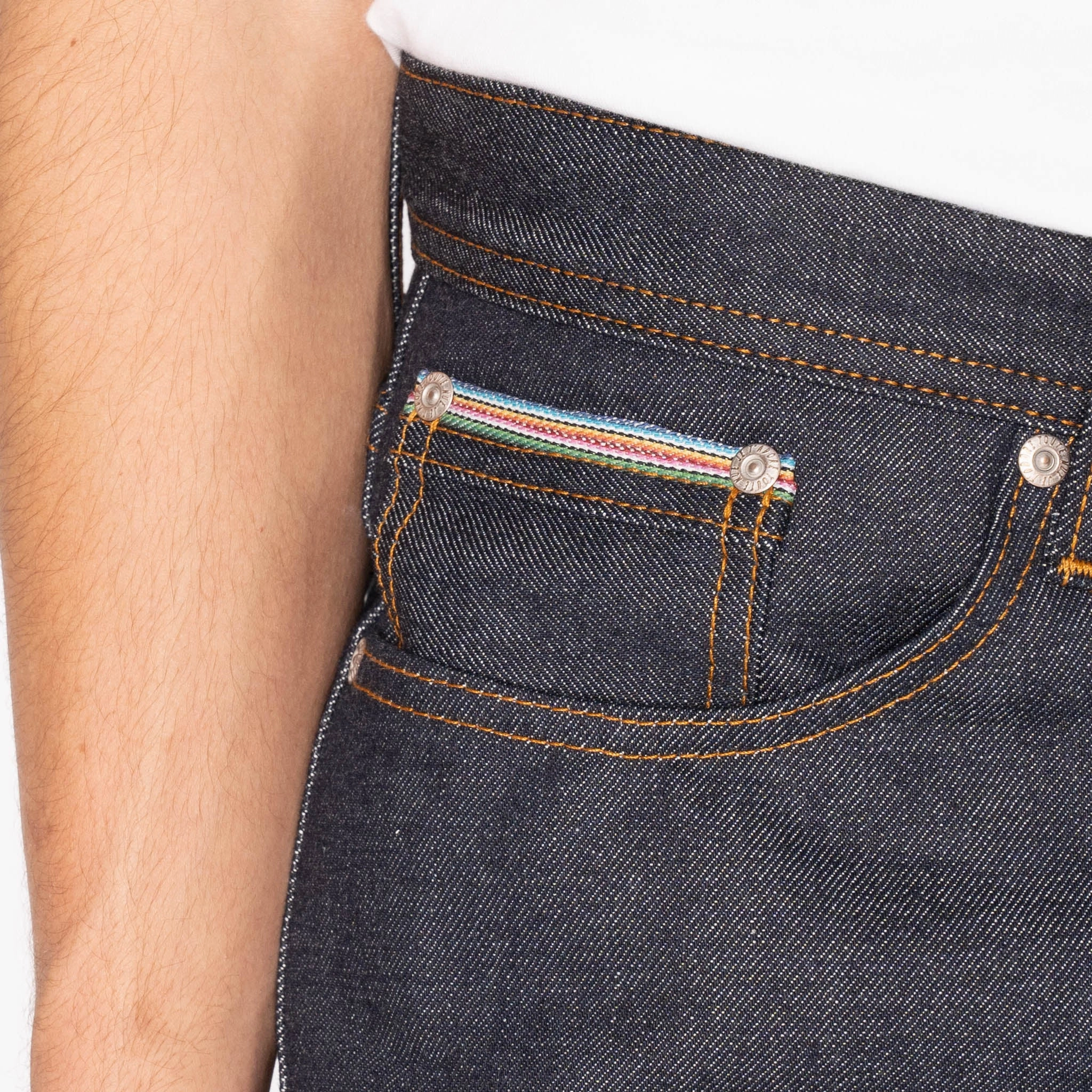 Beach Day Breathable Weird Guy - Dia De Los Muertos Selvedge - Indigo