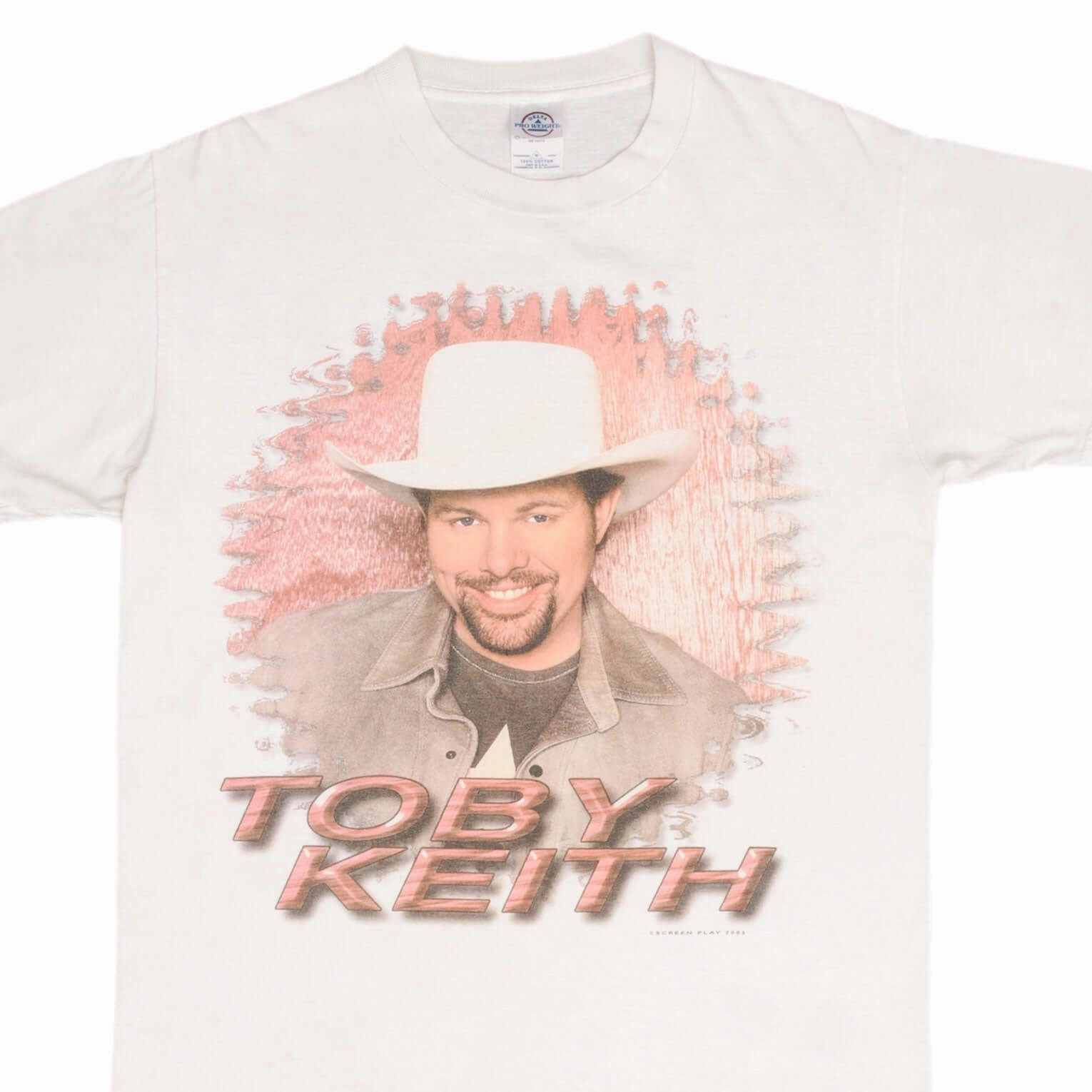 VINTAGE TOBY KEITH SHOCK'N Y'ALL TOUR TEE SHIRT 2003 SIZE MEDIUM Comfy Fit Retro nostalgia