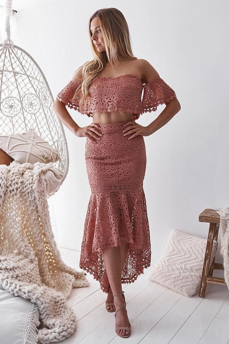 Day-to-evening dress Light Elegance Celine Set - Mauve