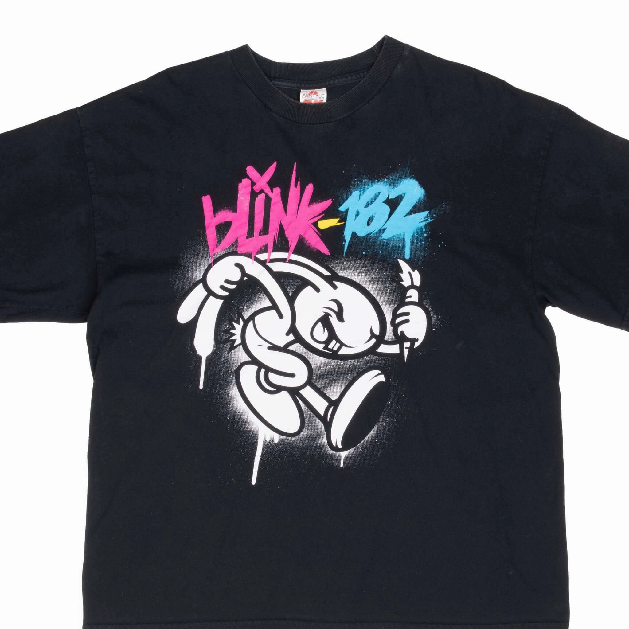 Comfort Waist VINTAGE BLINK 182 HONDA CIVIC TOUR 2011 BLACK TEE SHIRT XL