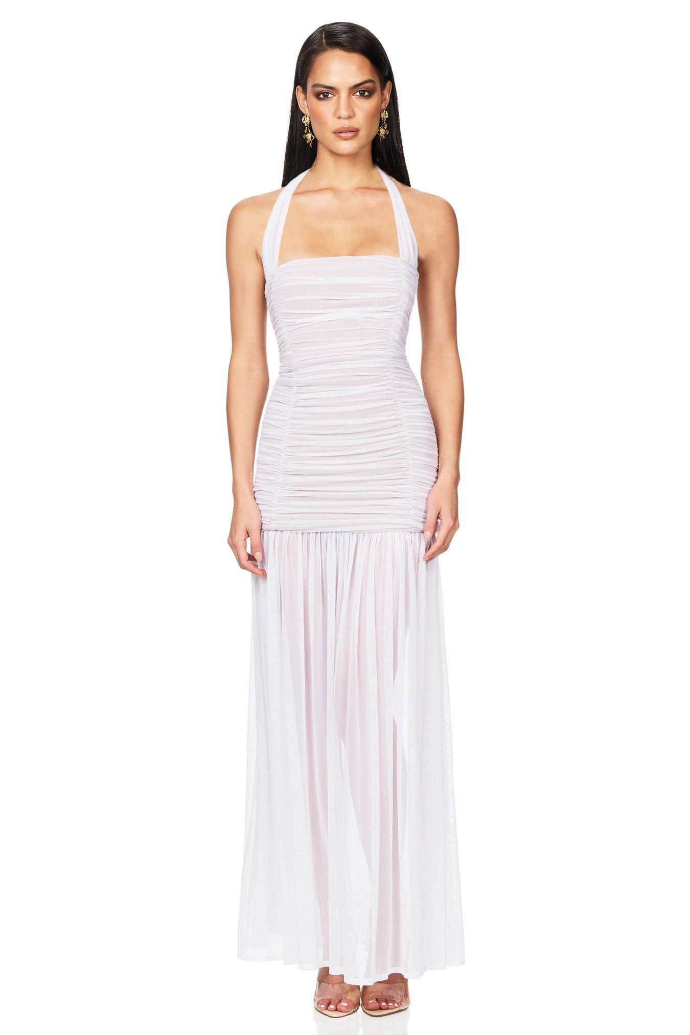 Nookie Thrill Gown - White Family Vibe Tulle Flow