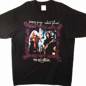 Stone Wash Process VINTAGE JIMMY PAGE & ROBERT PLANT WORLD TOUR 1995 TEE SHIRT SIZE XL