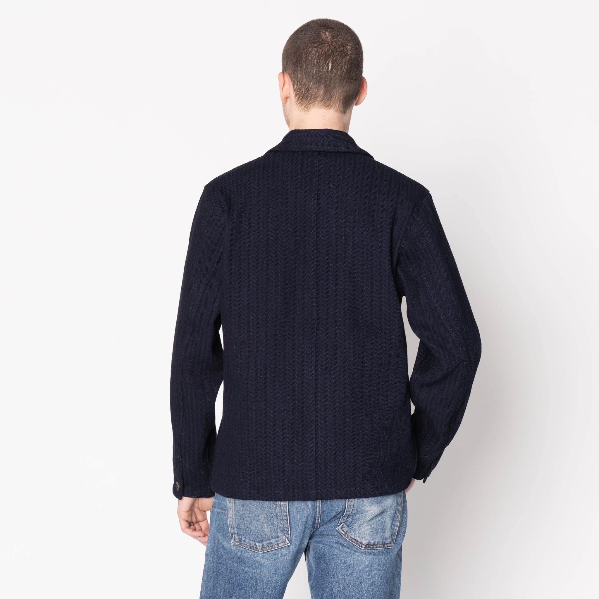 Chore Coat - Indigo Sugiaya popular in Europe Easy Comfort