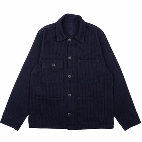 fireplace Chore Coat - Indigo Sugiaya
