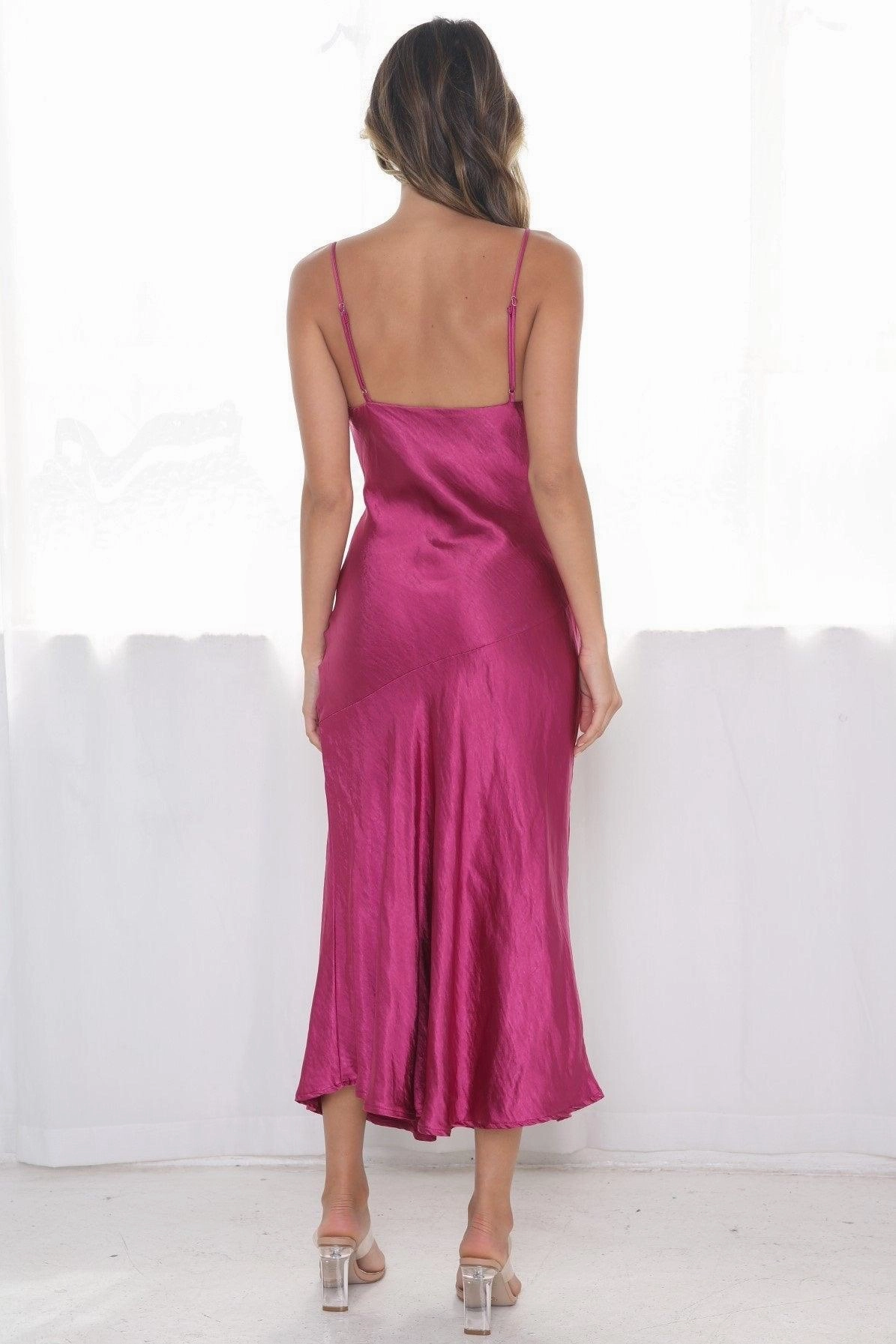 Zelda Dress - Fuchsia Euro Touch Luxe Appeal