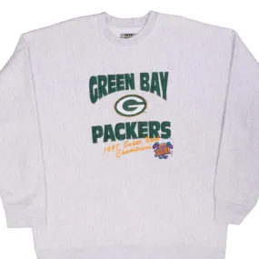VINTAGE NFL GREEN BAY PACKERS SUPER BOWL XXXI CHAMPS 1997 SWEATSHIRT XL MADE USA Washable