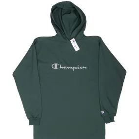 Functional Design Sporty Jacket VINTAGE CHAMPION PINE GREEN THIN HOODIE MEDIUM 1990S MADE USA DEADSTOCK
