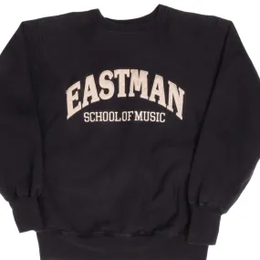 VINTAGE REVERSE WEAVE  EASTMAN SCHOOL OF MUSIC SWEATSHIRT 1990S SIZE LARGE Comfy Basics Classic Relaxed