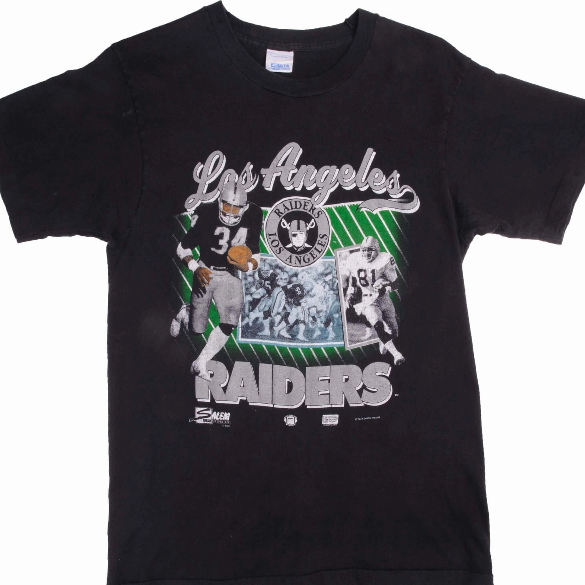 Sporty Comfort Practical Design VINTAGE NFL LOS ANGELES RAIDERS TEE SHIRT 1990 SIZE MEDIUM MADE IN USA