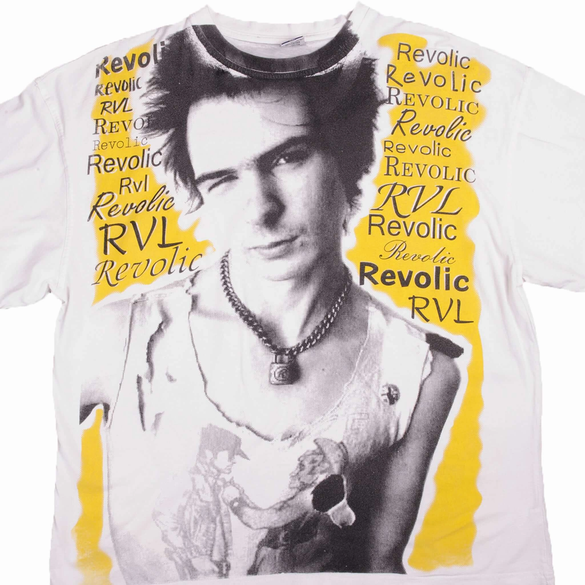 VINTAGE ALLOVER PRINT SEX PISTOLS REVOLIC TEE SHIRT 90S SIZE XL BOOTLEG Everyday Comfort Style