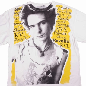 VINTAGE ALLOVER PRINT SEX PISTOLS REVOLIC TEE SHIRT 90S SIZE XL BOOTLEG Everyday Comfort Style