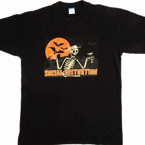 VINTAGE SOCIAL DISTORTION TEE SHIRT SIZE LARGE Layered Sleeve