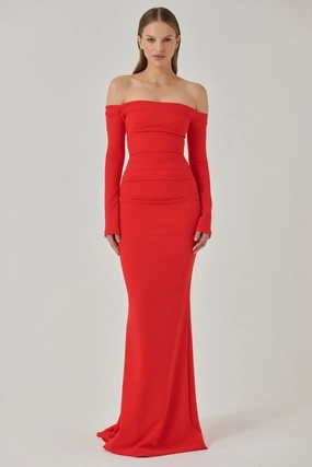 Pure Look Anita Gown - Cherry Red