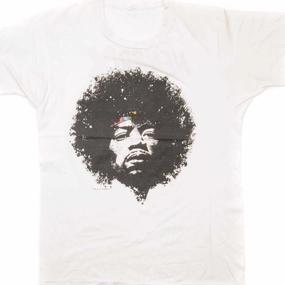 VINTAGE JIMI HENDRIX TEE SHIRT 1988 SIZE MEDIUM Stretchable Knit Trendy Fashion