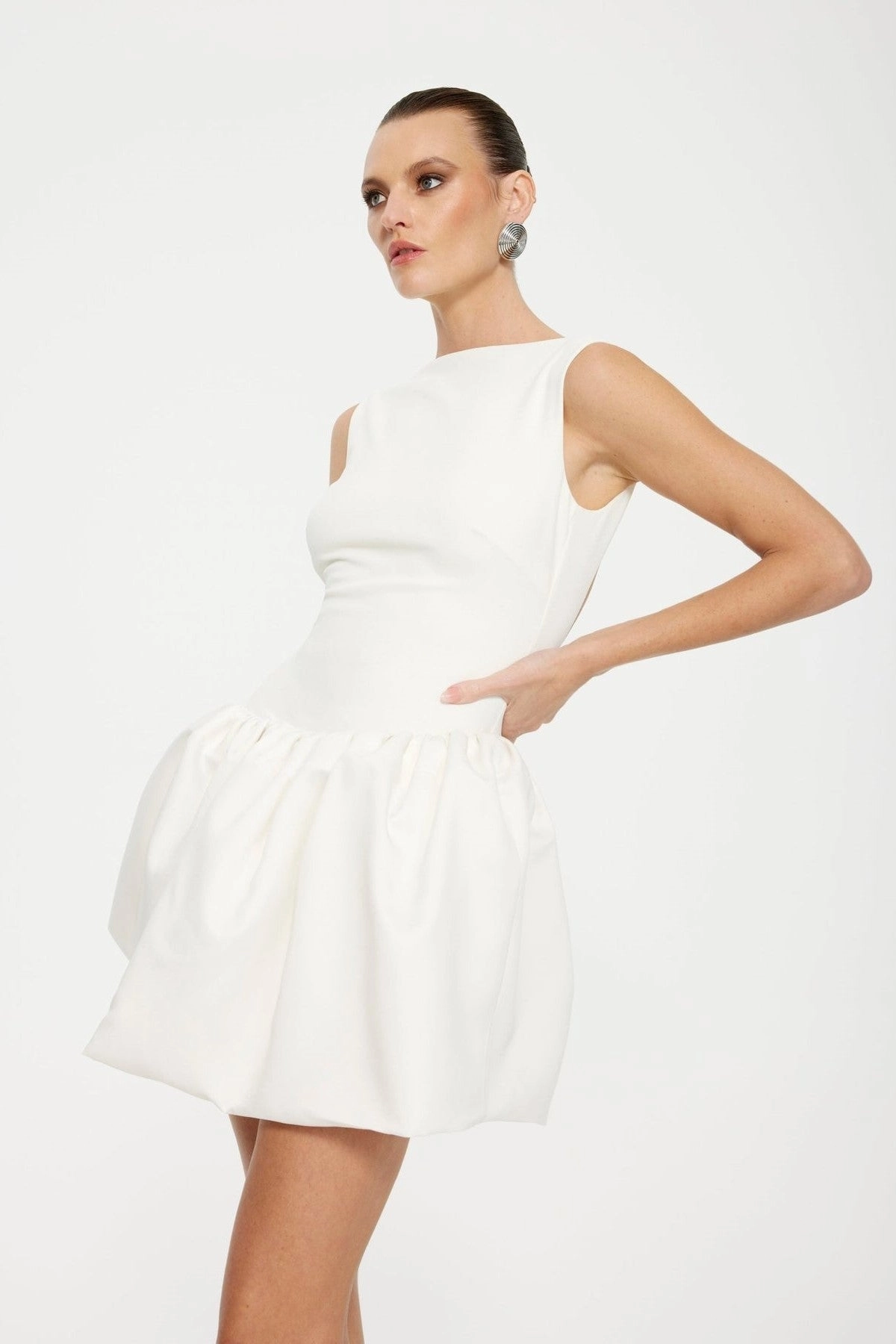 Keke Mini Dress - Ivory Night Style Easy-to-style casual dress