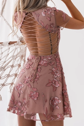 Saskia Dress - Rose (Final Sale) Beachwear Breezy Mood