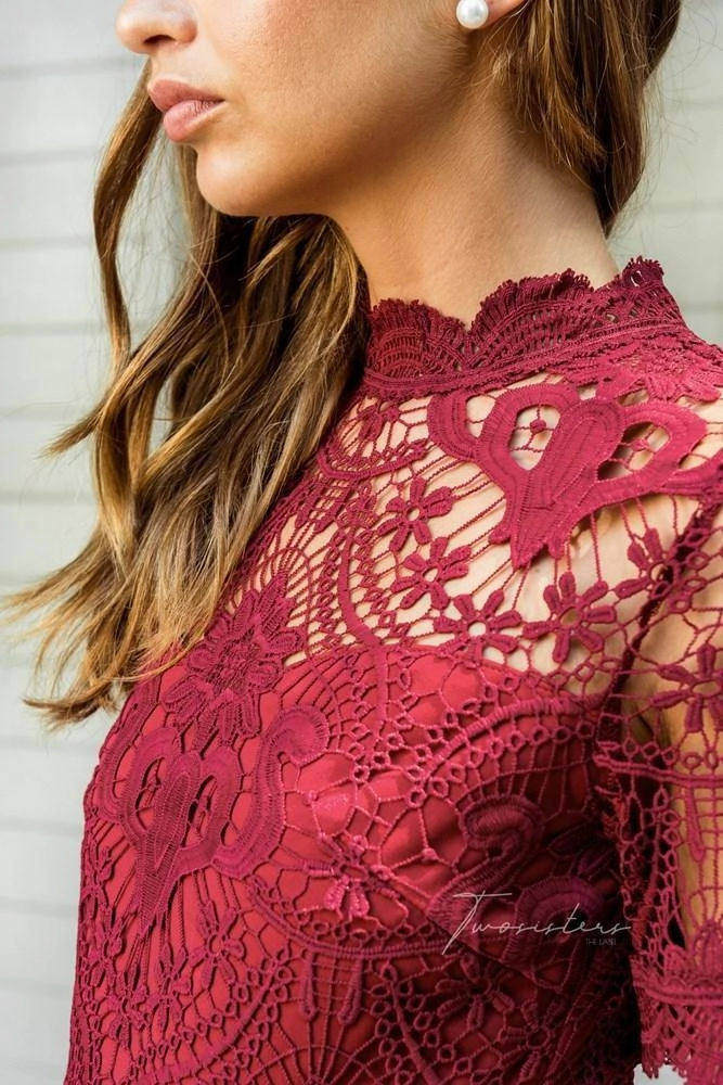 Sophisticated Touch Newton Dress - Red