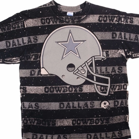 VINTAGE ALL OVER PRINT NFL DALLAS COWBOYS 1997 TEE SHIRT SIZE XL MADE IN USA Smart Wear
