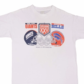 Perfect for Outdoors VINTAGE NFL GIANTS VS BILLS SUPER BOWL XXV 1991 TEE SHIRT SIZE XL