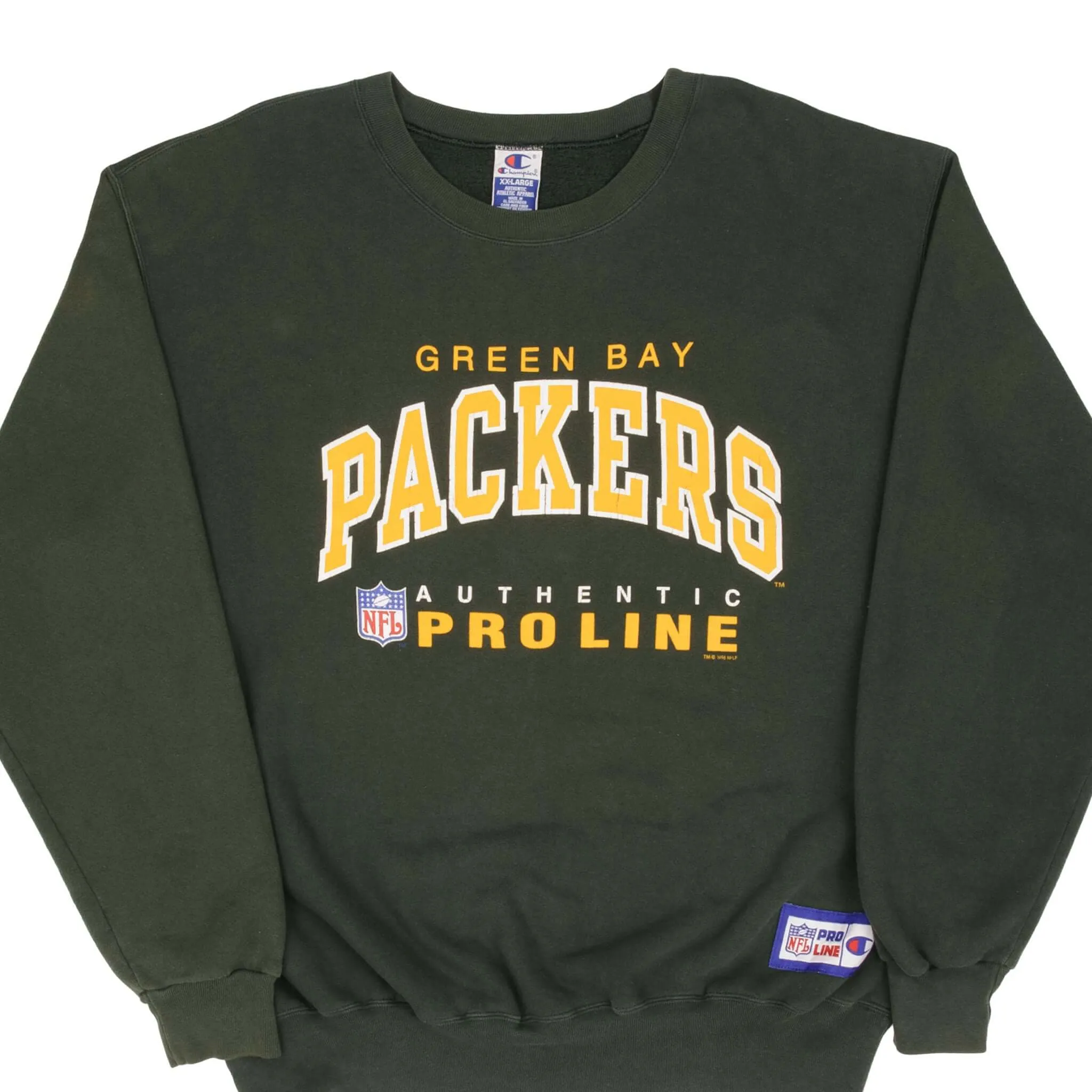 Chilly Day Wear VINTAGE NFL GREEN BAY PACKERS 1996 CHAMPION PRO LINE SWEATSHIRT SIZE 2XL