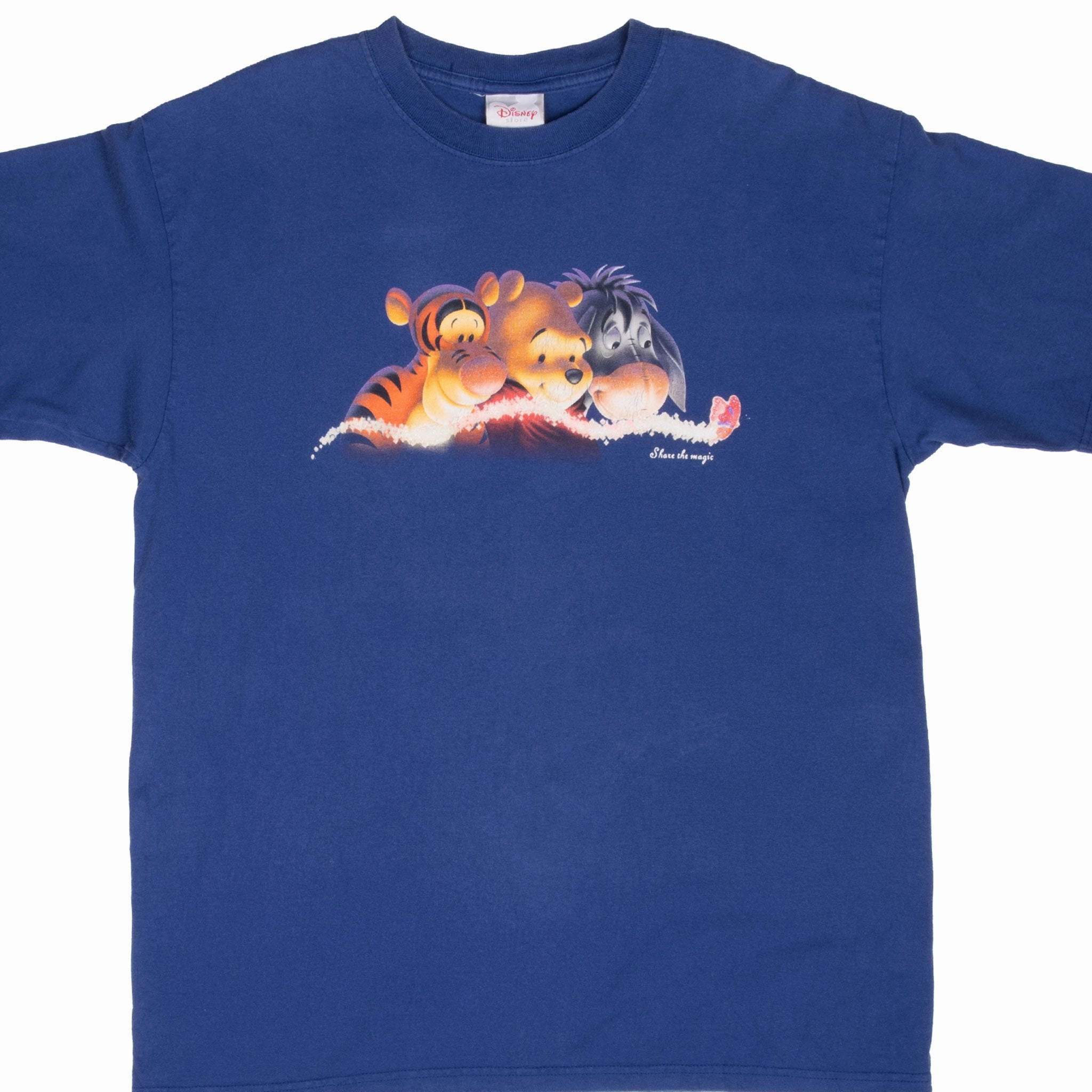 VINTAGE DISNEY WINNIE THE POOH TIGGER EEYORE 1990S TEE SHIRT LARGE Seamless Edging Odor Resistant Material