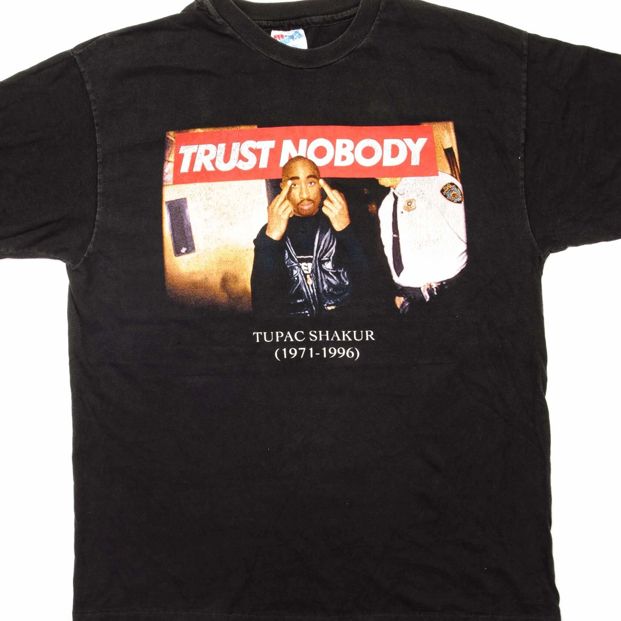 All-Day Wear Casual Design Fit VINTAGE TUPAC SHAKUR TEE SHIRT 1990s SIZE LARGE MADE IN USA