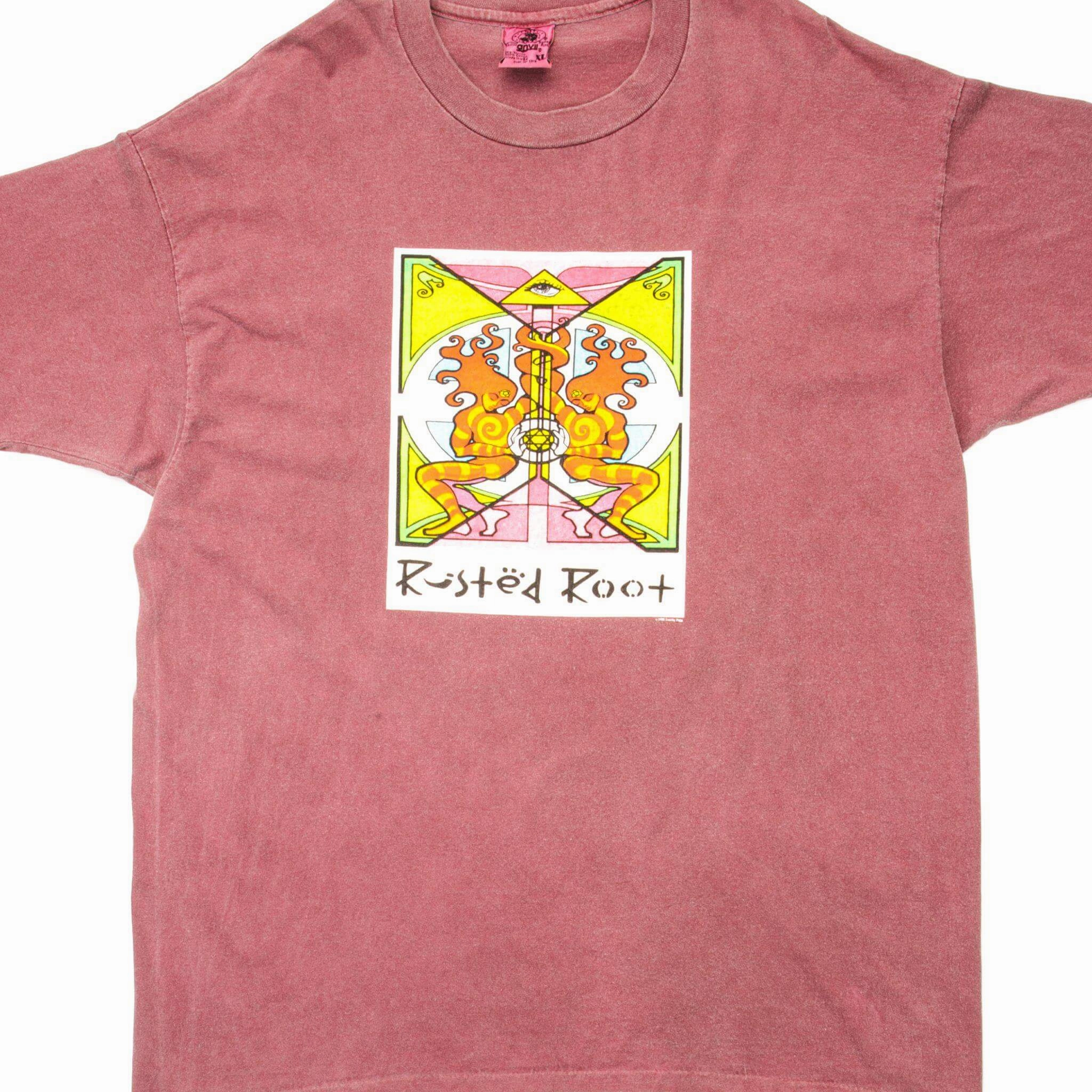 Universal Silhouette VINTAGE RUSTED ROOT TEE SHIRT 1999 SIZE XL MADE IN USA