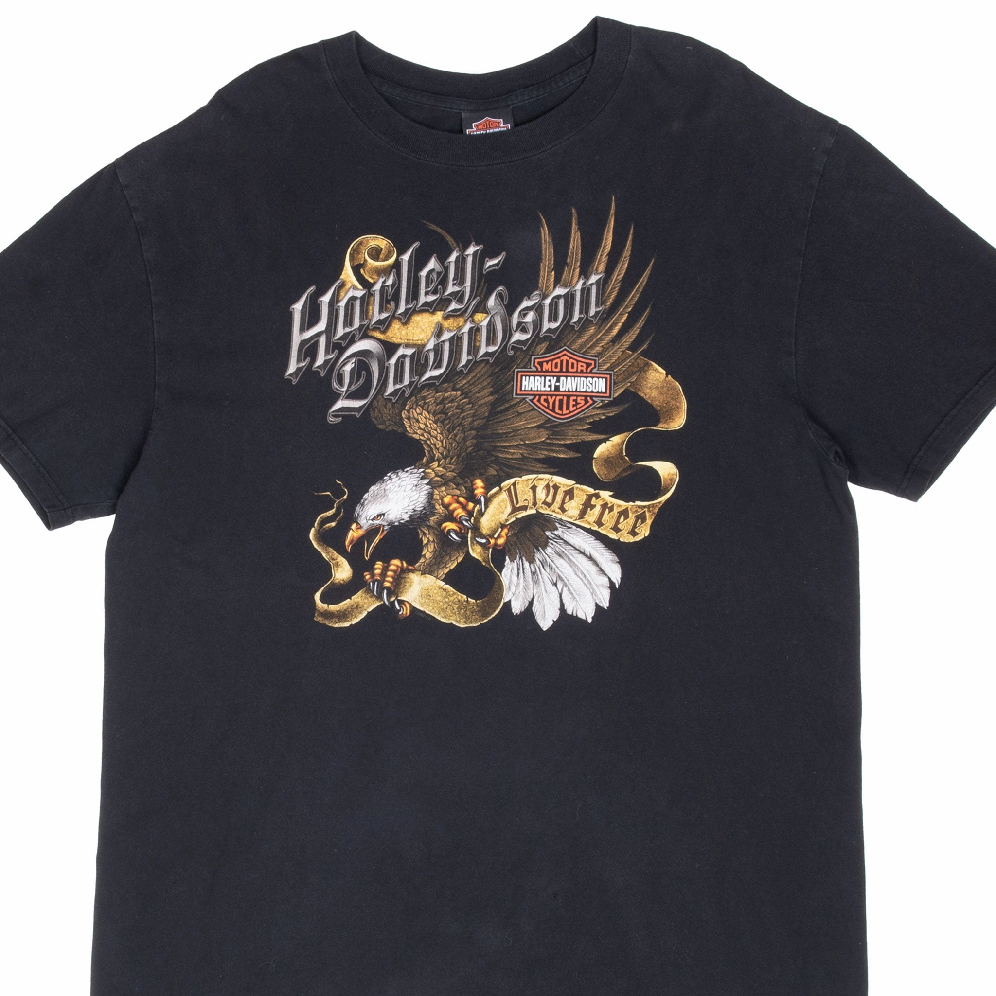 Seam Free Edging VINTAGE HARLEY DAVIDSON TOPEKA KANSAS TEE SHIRT 2009 XL