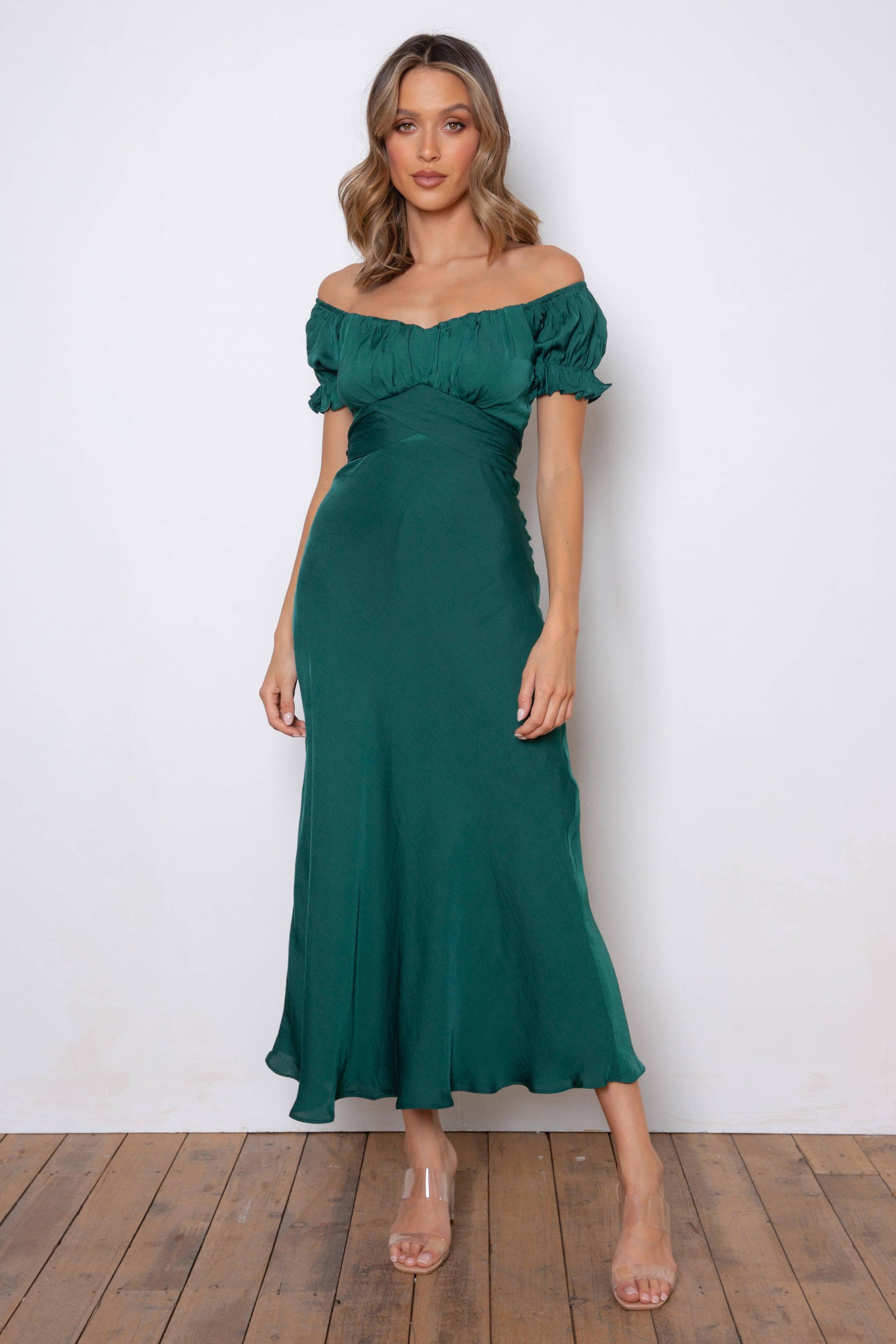 NonIrritatingLining Relaxed Fit Samantha Dress - Forest Green