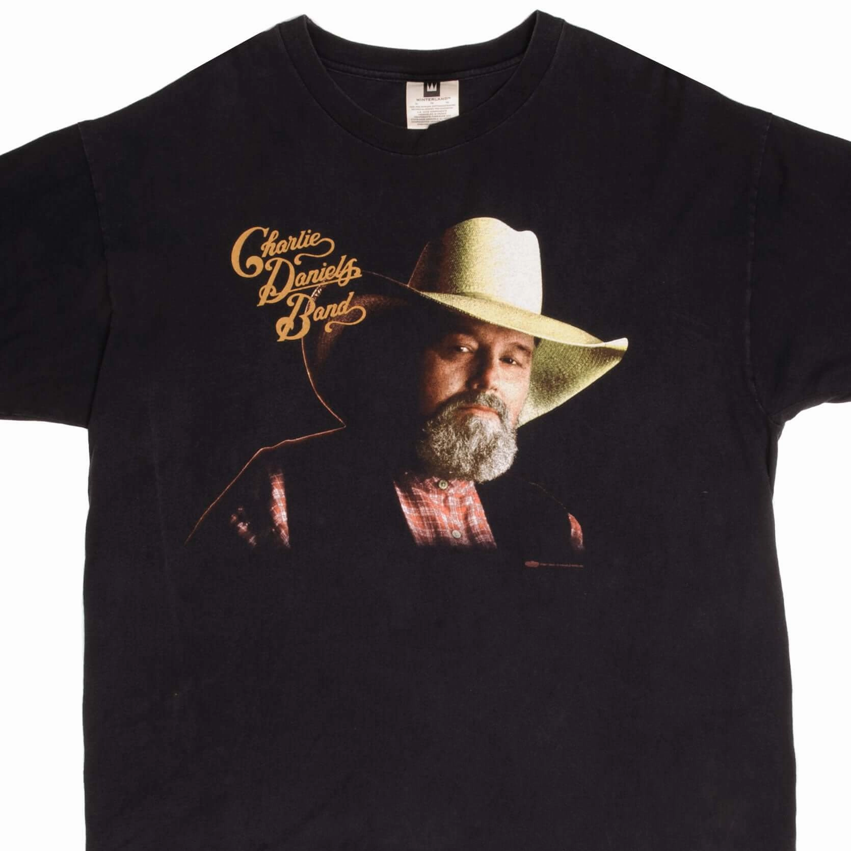 Wrinkle Resistant Cloth VINTAGE CHARLIE DANIELS BAND 1997 TEE SHIRT SIZE XL