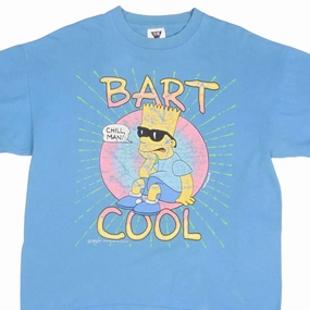 Vibrant Colors VINTAGE BART SIMPSON COOL TEE SHIRT 1991 SIZE XL MADE IN USA