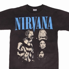 Smooth Finish BOOTLEG NIRVANA TEE SHIRT SIZE LARGE SINGLE STITCH