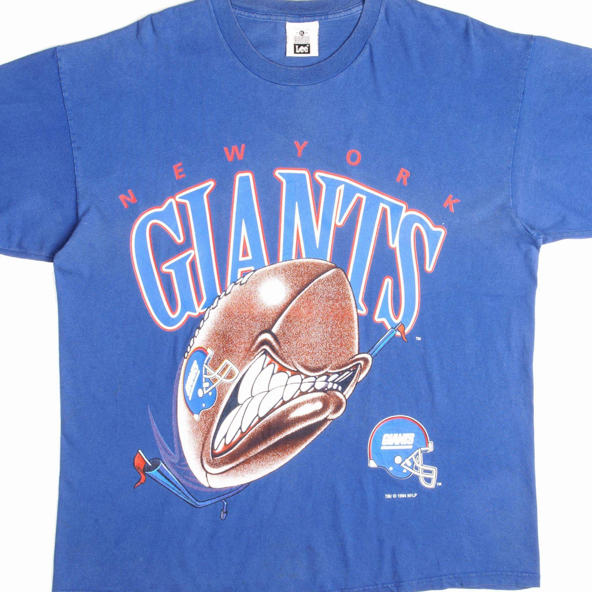 Comfort Fit Design VINTAGE NFL NY GIANTS TEE SHIRT 1994 SIZE XL MADE IN USA