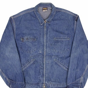 suitable for talent shows coordinating piece VINTAGE OSH KOSH B'GOSH SANFORIZED DENIM JACKET 1960S SIZE 48 MADE IN USA