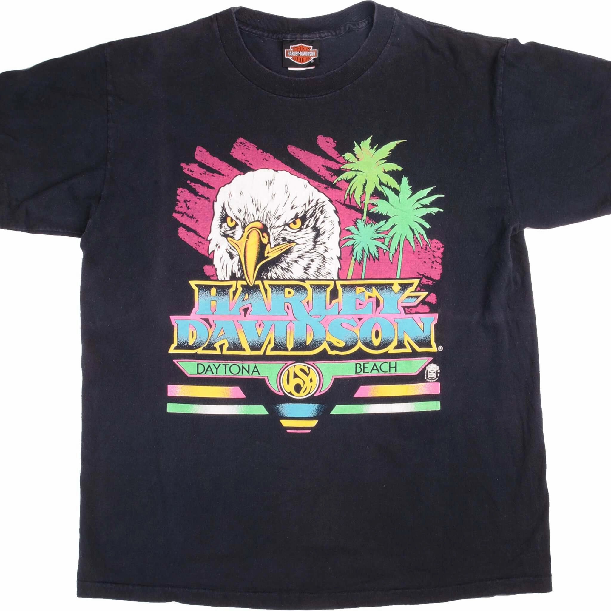 Pocket Reinforcement VINTAGE HARLEY DAVIDSON DAYTONA BEACH TEE SHIRT 1992 SIZE LARGE MADE IN USA