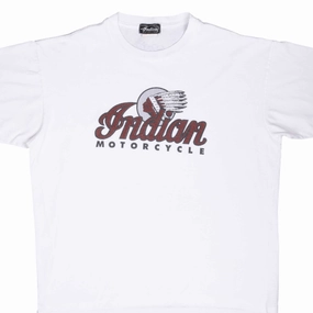 Basic Wear Side Vent Design VINTAGE INDIAN MOTOCYCLE BIKER TEE SHIRT 1990S 2XL