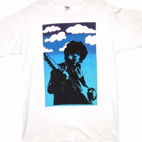 VINTAGE JIMI HENDRIX TEE SHIRT SIZE MEDIUM MADE IN USA Snag Resistant Surface monochromatic