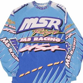 Standard Body Fit Active Layer Fit VINTAGE MOTOCROSS MSR RACING RAGE LONG SLEEVES TEE SHIRT 1990S XL MADE IN USA