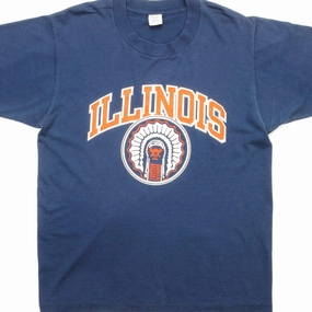 Affordable Fashion VINTAGE CHAMPION ILLINOIS UNIVERSITY TEE SHIRT 1980S SIZE MEDIUM MADE IN USA