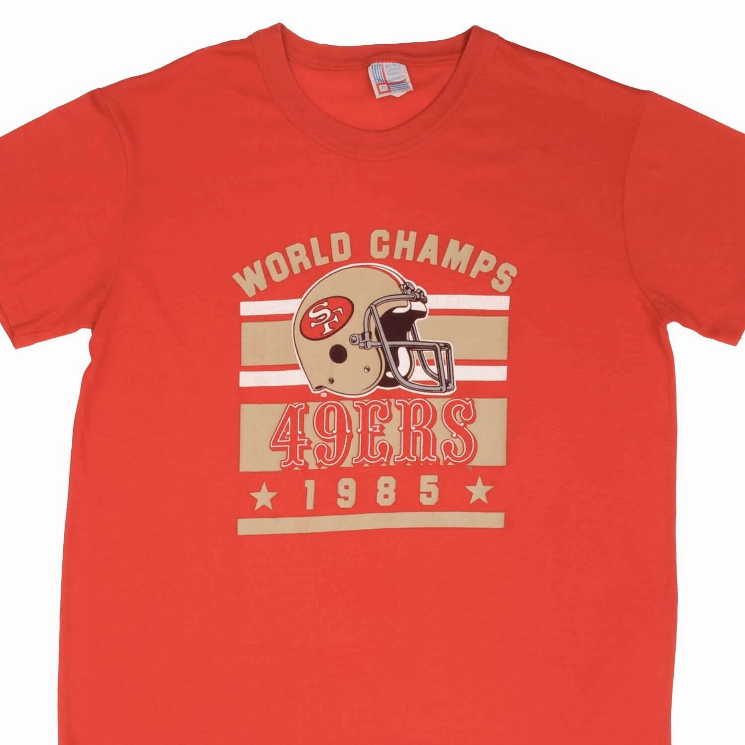 regular but not boring VINTAGE NFL SAN FRANCISCO 49ERS CHAMPIONS 1985 TEE SHIRT SIZE LARGE MADE IN USA